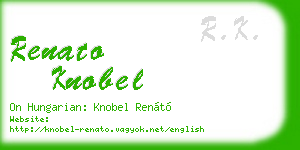 renato knobel business card